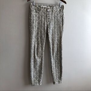Pilcro And The Letterpress Anthropologie Boho High Waist Skinny Jeggings Jeans